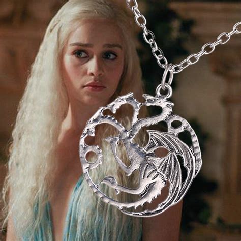 2015 hot selling game of thrones targaryen dragon necklace wholesale in pendant necklaces from