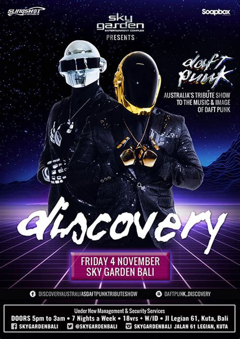An album that predicted the electronic music explosion, youtube and the end of privacy, while dragging soft rock back into vogue. paying homage to the band who moulded electronic music over the course of nearly three decades, ben cardew. DAFT PUNK DISCOVERY AT SKY GARDEN | The Bali Bible