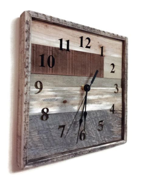 11 Pallet Wall Clock Rustic Home Decor Rustic Wall Etsy