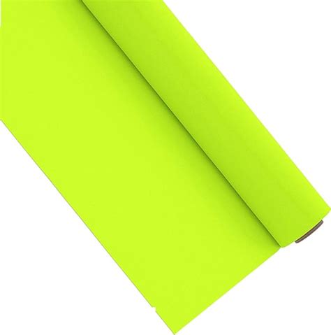 Neon Yellow Htv Heat Transfer Vinyl For T Shirts Fabric 305 X 152cm