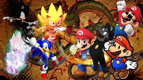Mugen Battles Sonichyper Sonicsuper Sonidark Sonic Vs Mariodark