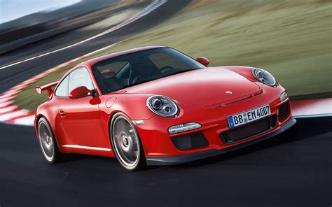 Download Wallpaper 1920x1200 Porsche 911 Gt3 997 Red Side View Hd