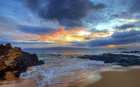 Hawaii Wallpaper Hawaii Sunset And Clouds 1920x1200 Download Hd