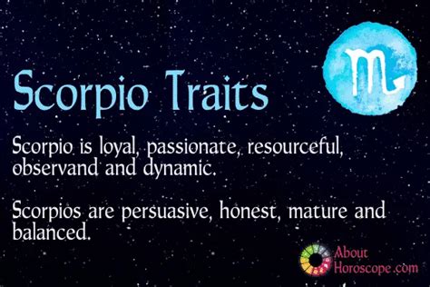 ♐ Scorpio Traits Personality And Characteristics