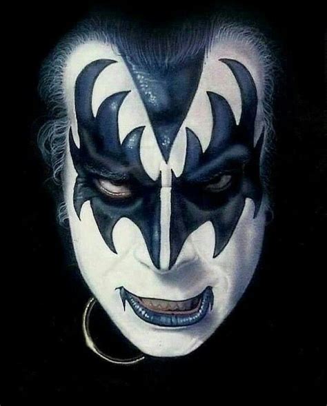 Gene Simmons Aka Demon Kiss Band Kiss Art Heavy Metal