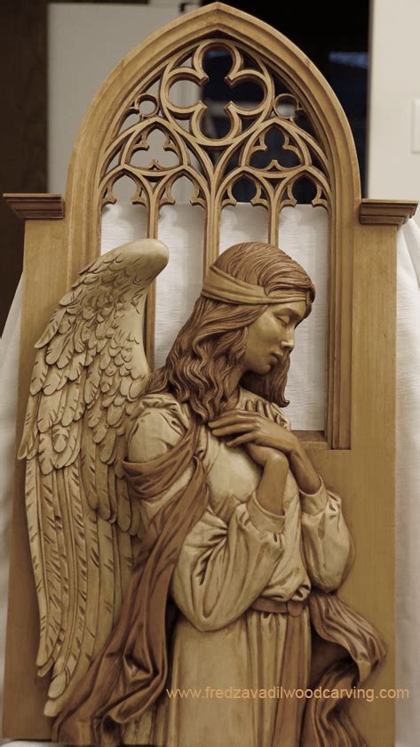 Angel Relief Wood Carving Fred Zavadil Angel Sculpture Angel