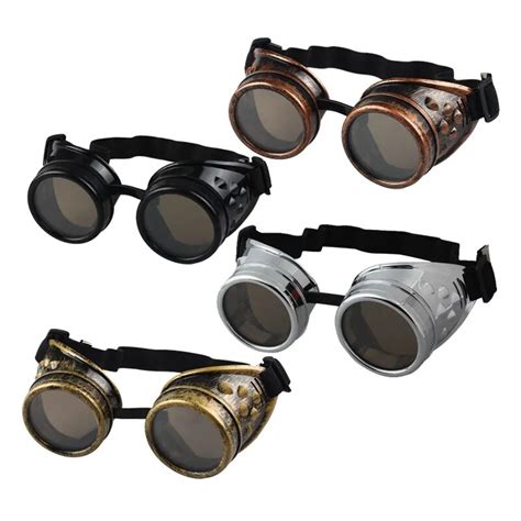 Buy High Quality Men Women Vintage Style Steampunk Goggles Welding Punk Glasses
