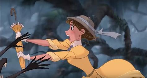 Jane Under Attack From The Baboon Disney Stuff Disney Movies Tarzan