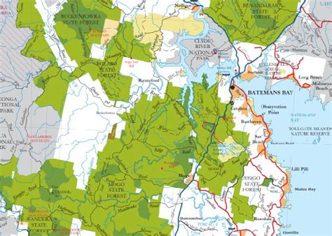 South Coast Forests Map Nsw Forestry Maps Books And Travel Guides