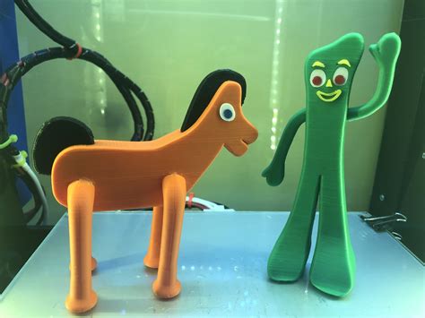 D Printable Gumby And Pokey By Steve Solomon