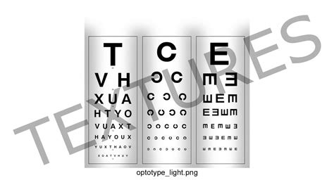 3d Optotype Medical Eye Chart Turbosquid 1279822