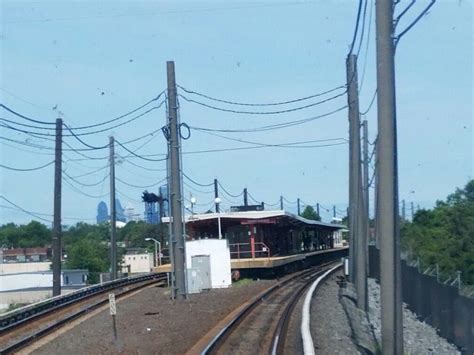 My Westbound Patco High Speed Line Train Approaches The Ferry Avenue