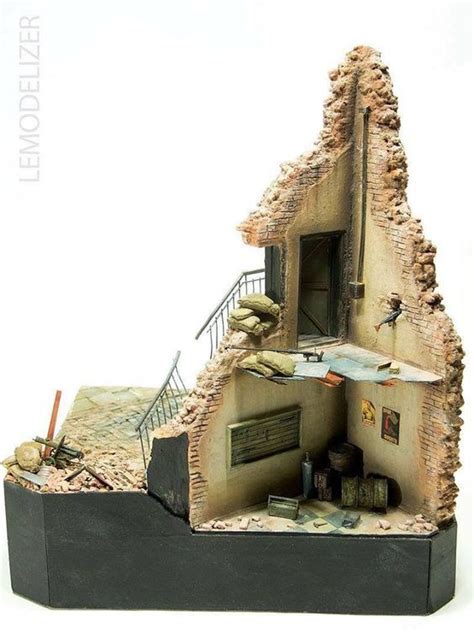 Pin By Sgt Rock On 135th Buildings Military Diorama Diorama Asian