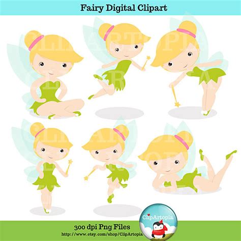 Fairy Digital Clipart Cute Fairy Clip Art For Personal And Etsy