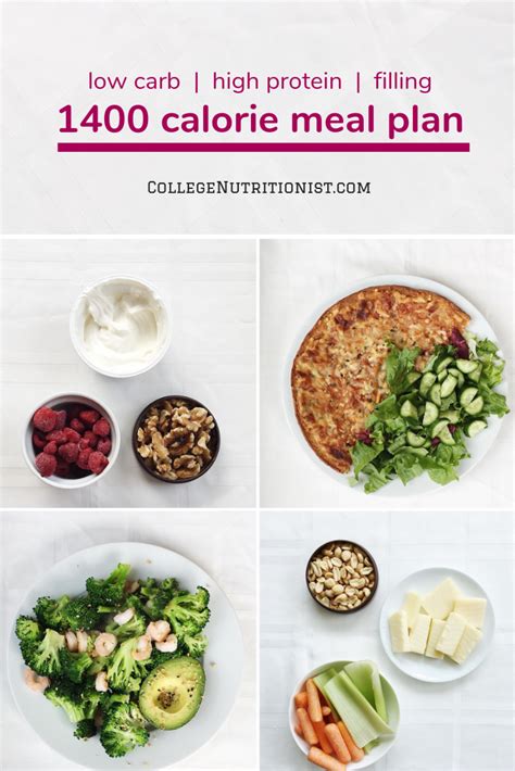 1400 Calorie High Protein Low Carb Meal Plan With Pizza — The College