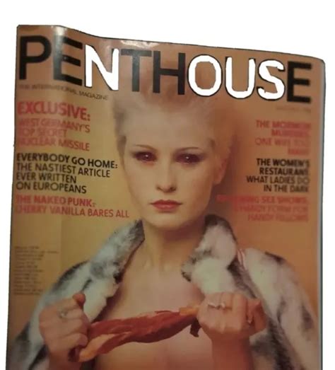 Vintage Penthouse Magazine Vol No Glamour Laura Storm Cherry Vanilla Picclick Uk