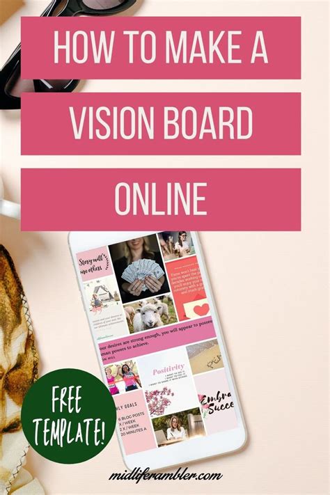 Digital Vision Board Template