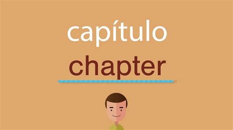 Cómo se dice capítulo en inglés - YouTube