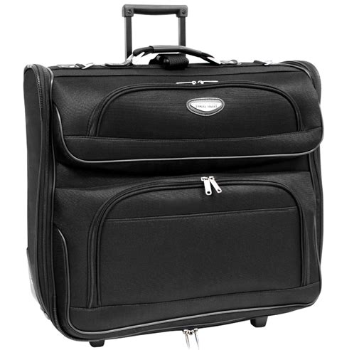 Folding Garment Bag Luggage Carry On Travel Wheels Suits Weekender
