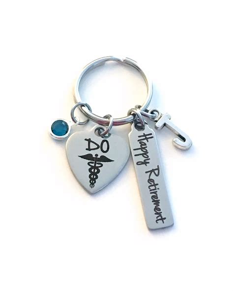 Personalized gifts for her retirement. Retirement Gift for Osteopath KeyChain, Doctor of ...