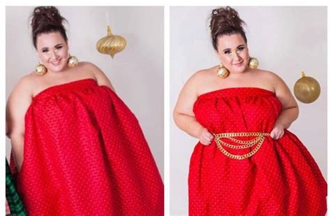 this plus sized designer s unflattering dress caused a huge fuss online
