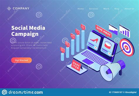 Social Media Ecommerce Campaign Concept For Website Template Or Landing