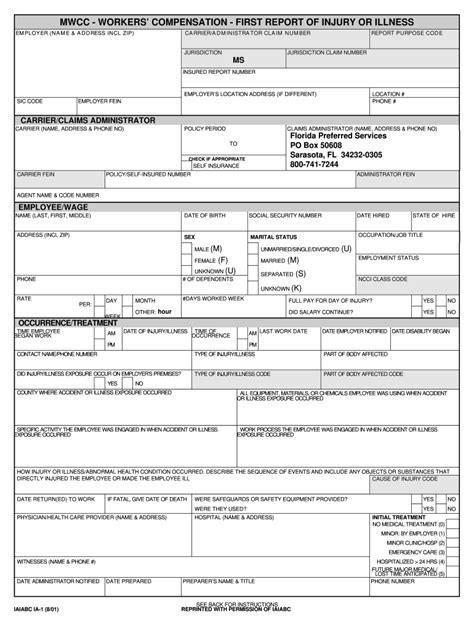 Workers Comp Form Fill Out And Sign Online Dochub