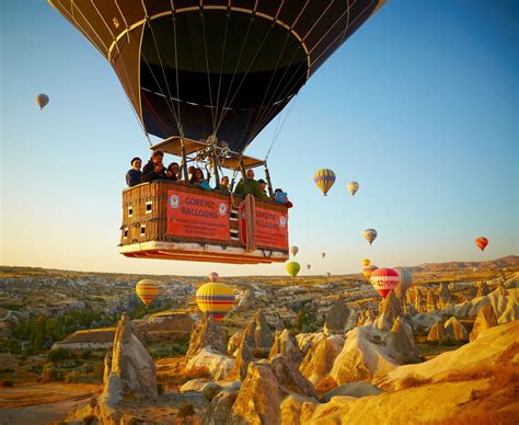 Hot Air Balloon Flight Over The Fairy Chimneys In Cappadocia