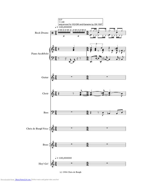 High On Emotion Music Sheet And Notes By Chris De Burgh