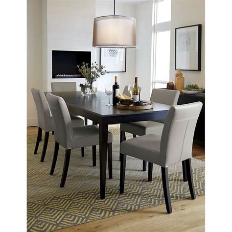 This is a high quality detailed model, good for interior render scenes and close up shots. Lowe Pewter Leather Dining Chair | Crate and Barrel in ...