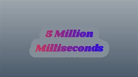 C Convert 5 Million Milliseconds To Hourminutesseconds Youtube