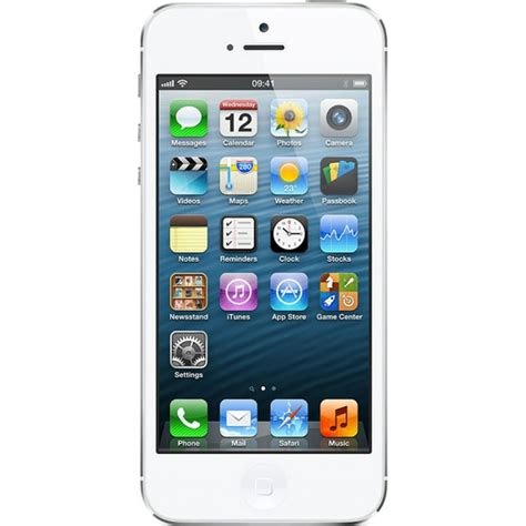 Apple Iphone 5 16gb White And Silver T Mobile Refurbished B Walmart
