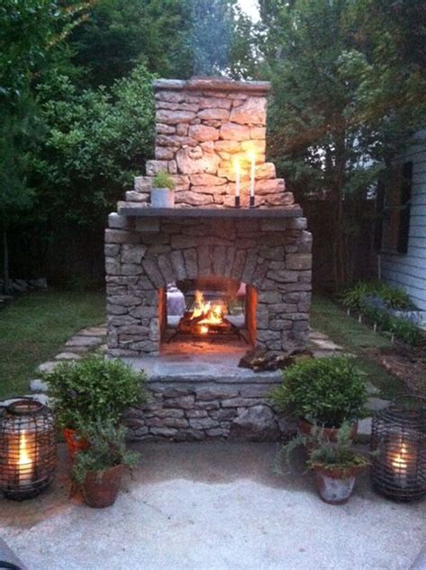 Once you've removed the topsoil, add a base layer of gravel and compact it. 47 Awesome Small Fireplace Makeover Decoration Ideas ...
