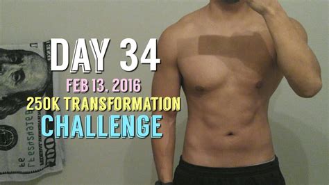 Body Transformation Day 34 250k Transformation Challenge Kinobody