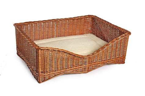 Super Large Handmade Wicker Dog Bed With Images Wicker Dog Bed Wicker