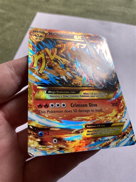 Mega Charizard Ex Flashfire 107106 Secret Rare Holo Pokemon Card