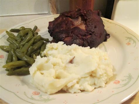 Diab2cook Crock Pot Baby Back Ribs W Mashed Potatoes Green Beans And