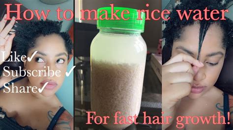 How To Make Rice Water For Fast Hair Growth Youtube