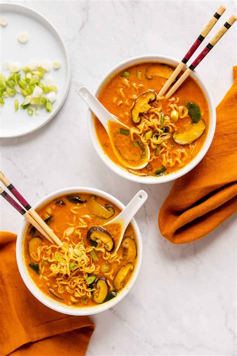 This coconut curry soup is the ultimate comfort food filled with rich and creamy coconut milk, spicy thai curry, healthy veggies, and slurpy rice noodles. Thai Curry Soup Recipe - Cultured Guru