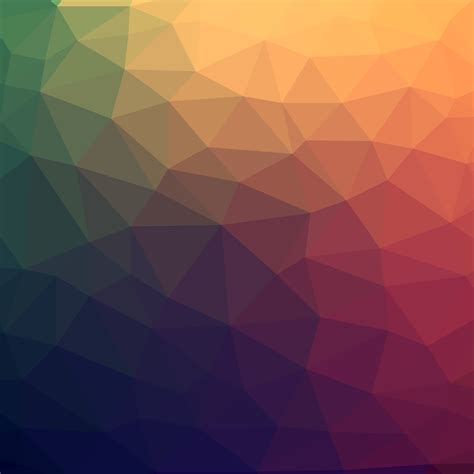 Abstract Colorful Low poly Vector Background with warm gradient ...