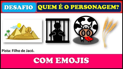 Personagens Bíblicos Emojis Desafio Bíblico Emoji Desafios Biblicos