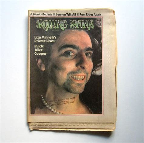Vintage Rolling Stone Alice Cooper May 10 1973 Issue 134 Etsy