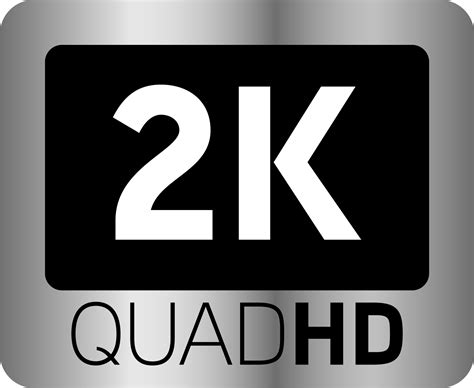 Silver Video Quality Or Resolution Icons In 2k Video Screen Technology