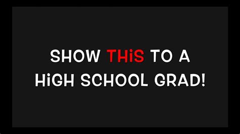 What To Do After Graduating High School Youtube