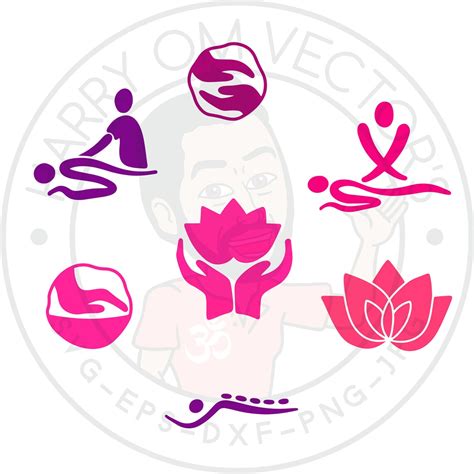 Massage Vectors Svg Dxf For Silhouette Cameo Or Cricut Etsy