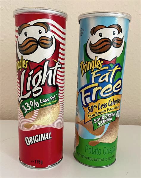 Pringles Original Light 33 Less Fat Fat Free 50 Less Calories