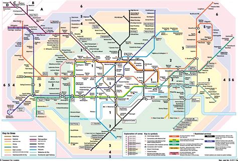 Londres London Underground Zones London Tube Map London Underground