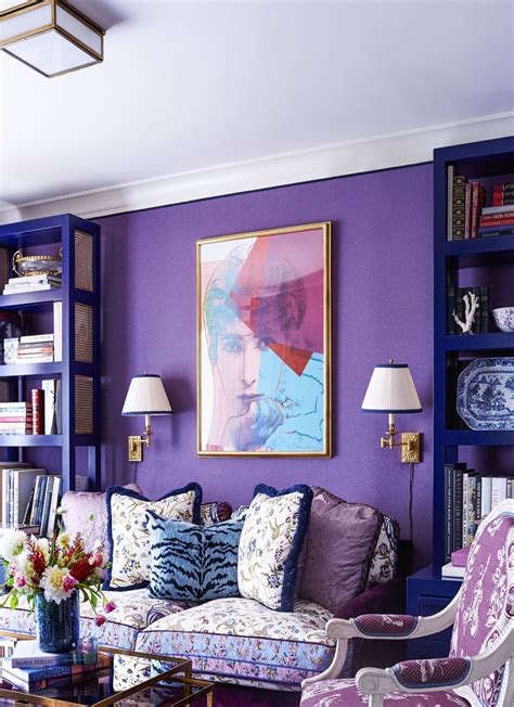 44 Modern Living Room Ideas With Purple Color Schemes Purple Living