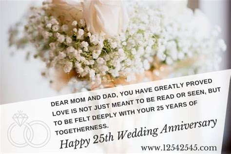 Happy 25th Wedding Anniversary Wishes For Parents