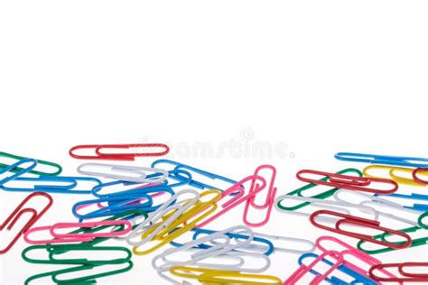 Colorful Paper Clips Stock Image Image Of Clips Pink 43303271